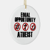 Ornement En Céramique Athée d'égalité des chances (Droite)