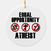 Ornement En Céramique Athée d'égalité des chances (Dos)