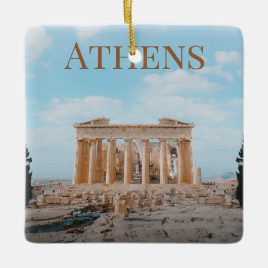 Ornement En Céramique Athènes Grèce (Devant)