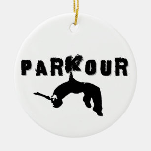 Ornement En Céramique Athlète de Parkour