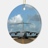 Ornement En Céramique Atterrissage d'un avion cargo militaire (Gauche)