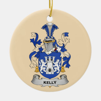 Ornement en céramique au blason de la famille Kell