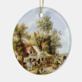 Ornement En Céramique Auberge de bord de la route (Gauche)