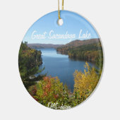 Ornement En Céramique Automne dans l'ornement d'Adirondacks (Gauche)