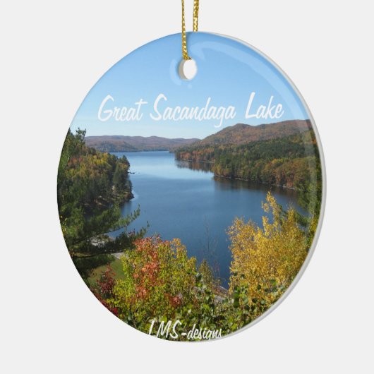 Ornement En Céramique Automne dans l'ornement d'Adirondacks (Gauche)