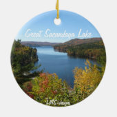 Ornement En Céramique Automne dans l'ornement d'Adirondacks (Dos)