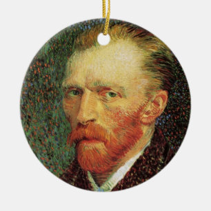 Ornement En Céramique Autoportrait de Vincent van Gogh, Beaux-arts vinta