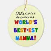 Ornement En Céramique Autrement connu comme cadeaux de Meilleur-est (Gauche)