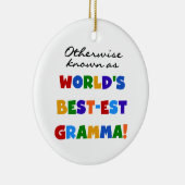 Ornement En Céramique Autrement connu comme T-shirts de Meilleur-est (Droite)