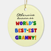 Ornement En Céramique Autrement connu en tant que cadeaux de mamie (Gauche)