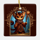 Ornement En Céramique Aventure Imaginaire Feline Tiefling (Devant)