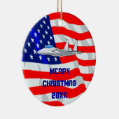 Ornement En Céramique Avion de chasse F15 Aigle (Droite)