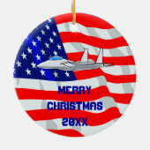 Ornement En Céramique Avion de chasse F15 Aigle (Dos)