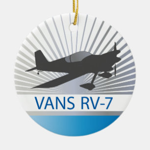 Ornement En Céramique Avion Vans RV-7