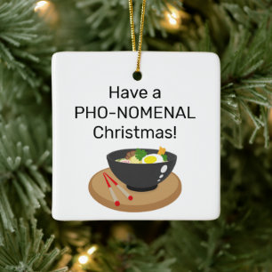 Ornement En Céramique Avoir un Noël PHO-NOMENAL