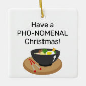 Ornement En Céramique Avoir un Noël PHO-NOMENAL (Devant)