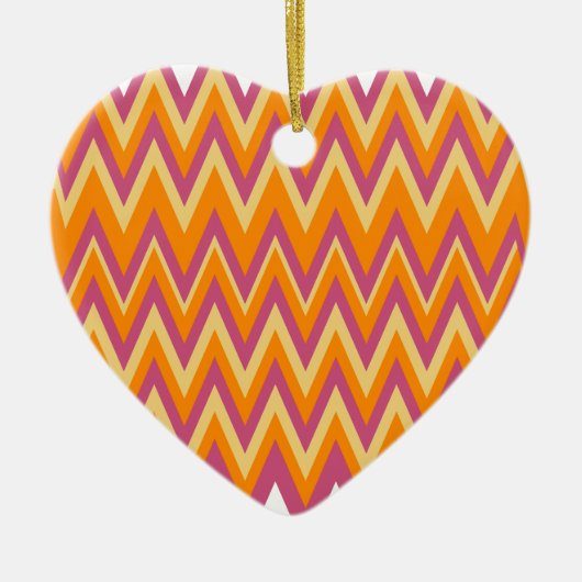 Ornement En Céramique Aztec Tribal ZigZag (Devant)