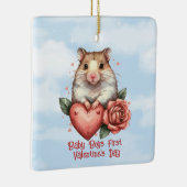 Ornement En Céramique Baby Boys Première Saint Valentin (Droite)