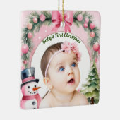 Ornement En Céramique Baby First Christmas (Droite)