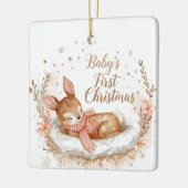 Ornement En Céramique Baby’s First Christmas A Square Keepsake  (Gauche)