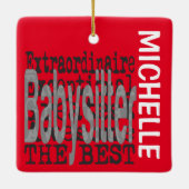 Ornement En Céramique Babysitter Extraordinaire CUSTOM (Dos)