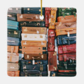 Ornement En Céramique Bagages vintages (Dos)