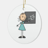 Ornement En Céramique Baguette Figure Girl à l'ornement du plateau de ch (Gauche)