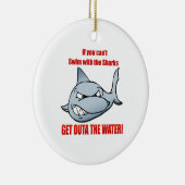 Ornement En Céramique Bain avec les requins (Droite)