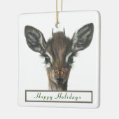 Ornement En Céramique Baisers à papillon (Gauche)