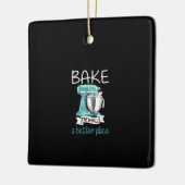 Ornement En Céramique Baking Gig Baker Bake World (Gauche)