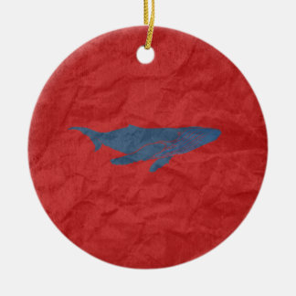 Ornement En Céramique Baleine bleue