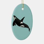 Ornement En Céramique Baleine tueuse, Orcinus Orca (Droite)