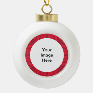 Ornement en céramique Ball Red Frame !