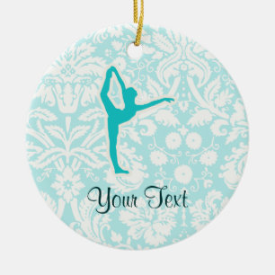 Ornement En Céramique Ballet turquoise