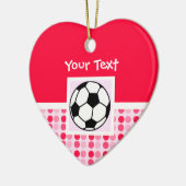 Ornement En Céramique Ballon de football mignon (Gauche)