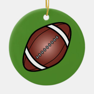 Ornement En Céramique Ballon de rugby de football