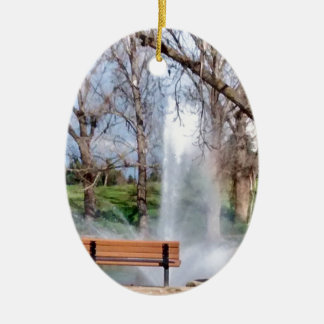 Ornement En Céramique Banc de parc