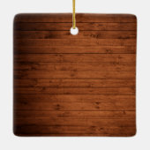 Ornement En Céramique Bande rustique en bois artisanal Style photo insta (Dos)