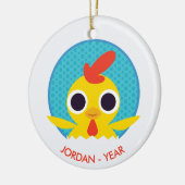 Ornement En Céramique Bandit le poussin (Gauche)