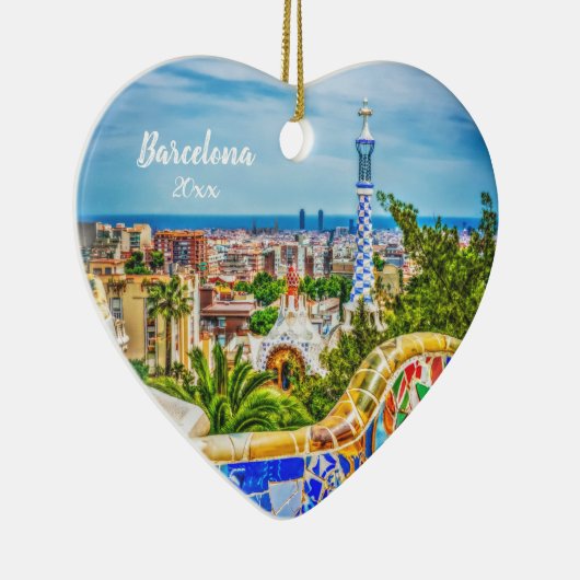 Ornement En Céramique Barcelone Photo unique Art Moderne (Droite)