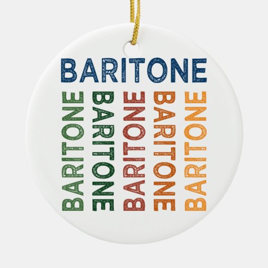 Ornement En Céramique Baritone coloré (Devant)