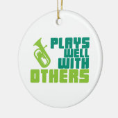 Ornement En Céramique Baritone joue bien (Gauche)