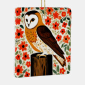 Ornement En Céramique Barn Owl (Droite)