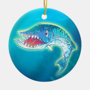 Ornement En Céramique Barracuda mignon