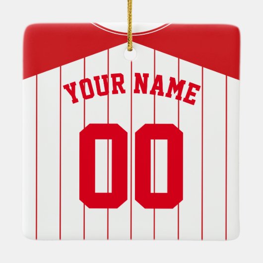 Ornement En Céramique Baseball (Dos)