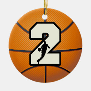 Ornement En Céramique Basket-ball du numéro 2