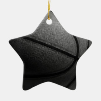 Ornement En Céramique Basket-ball noir et blanc