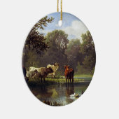 Ornement En Céramique Bataille dans l'étang (Droite)