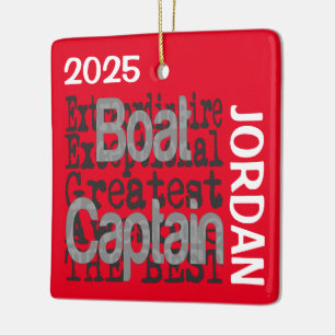 Ornement En Céramique Bateau Capitaine Extraordinaire CUSTOM