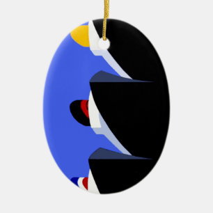 Ornement En Céramique Bateaux de croisière Poster vintage Ocean Liner